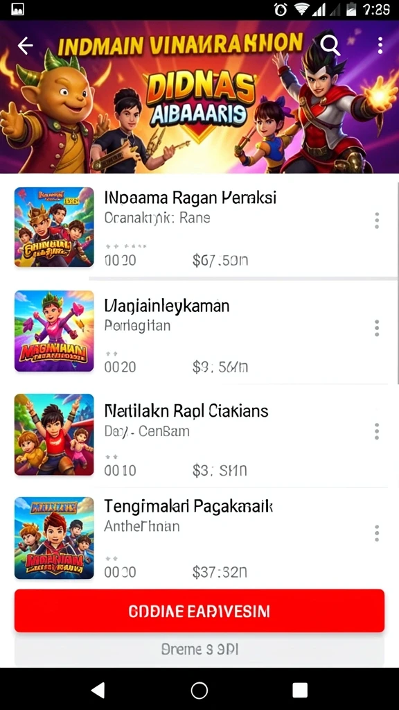 mega188 - Tampilan antarmuka yang ramah pengguna.