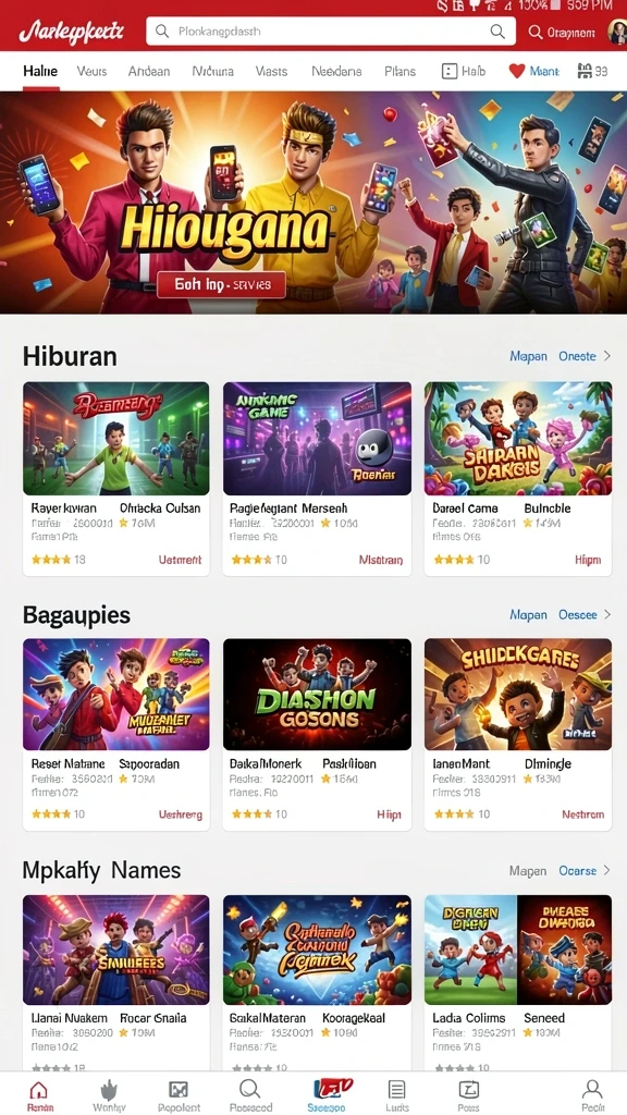 merdekawin - Tampilan awal dengan pilihan tema pernikahan.