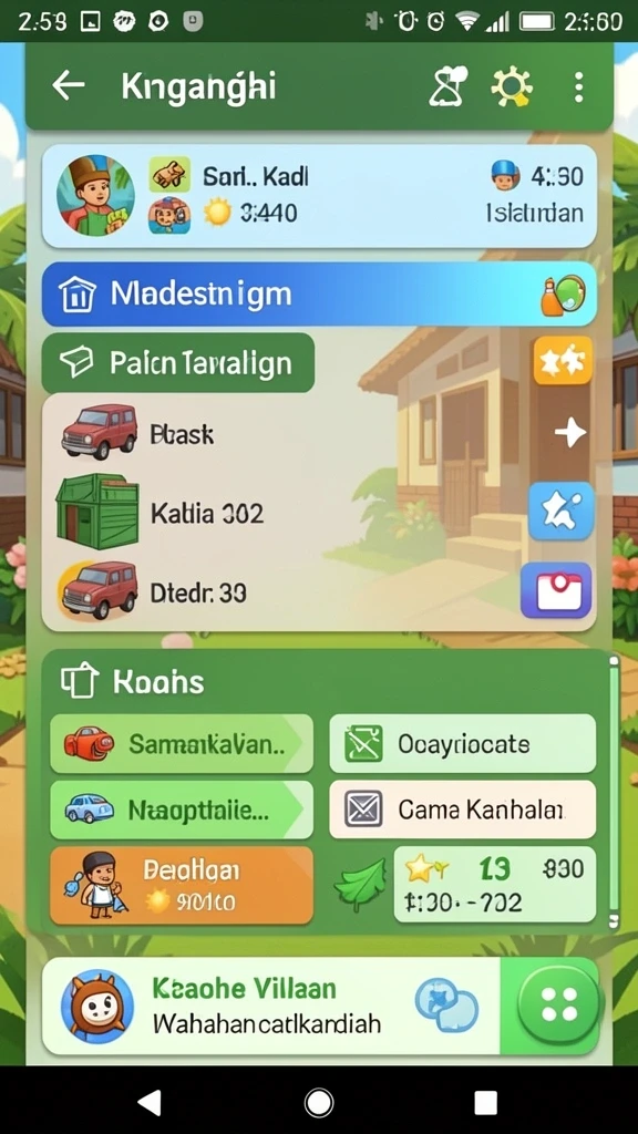 pisang123 - Tangkapan layar memperlihatkan mode multiplayer dengan teman.