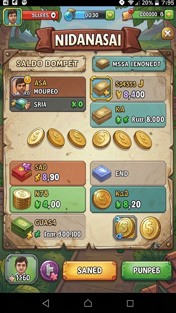 rajalangit77 - Menampilkan tampilan karakter yang detail dan menarik.